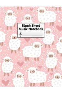Blank Sheet Music Notebook