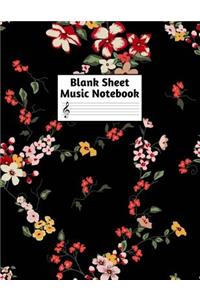 Blank Sheet Music Notebook