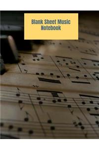 Blank Sheet Music Notebook