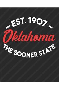 Oklahoma The Sooner State Est 1907