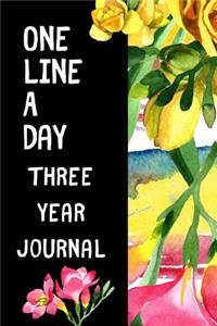 One Line A Day Three Year Journal