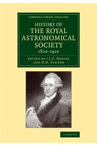 History of the Royal Astronomical Society, 1820-1920