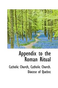 Appendix to the Roman Ritual