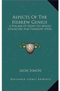 Aspects of the Hebrew Genius