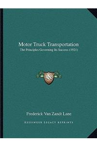 Motor Truck Transportation