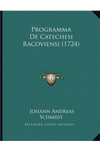 Programma De Catechesi Racoviensi (1724)