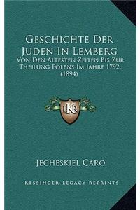 Geschichte Der Juden in Lemberg