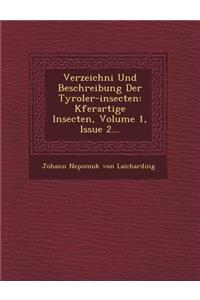 Verzeichni Und Beschreibung Der Tyroler-Insecten