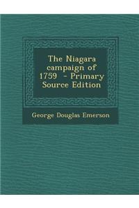 The Niagara Campaign of 1759