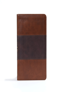 CSB Ultrathin Reference Bible, Saddle Brown Leathertouch, Indexed