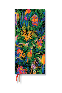 Paperblanks 2024 Jungle Song Whimsical Creations 12-Month Flexi MIDI Horizontal 176 Pg 100 GSM