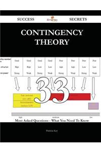 Contingency Theory 33 Success Secrets - 33 Most Asked Questions On Contingency Theory - What You Need To Know