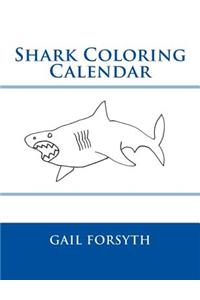 Shark Coloring Calendar