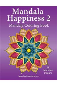 Mandala Happiness 2, Mandala Coloring Book