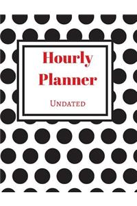 Undated Hourly Planner (Polka Dot)