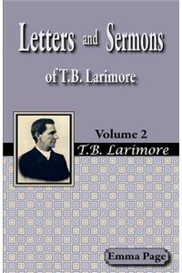 Letters and Sermons of T.B. Larimore Vol. 2