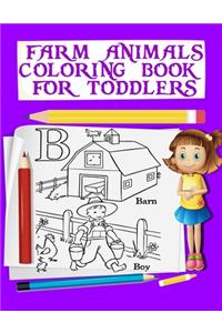 Farm Animals Coloring Book For Toddlers