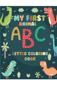 My First Animal ABC letter Coloring Book