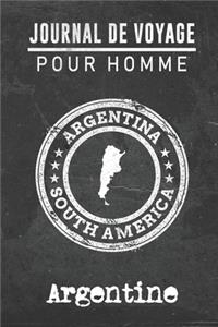 Journal de Voyage pour homme Argentine