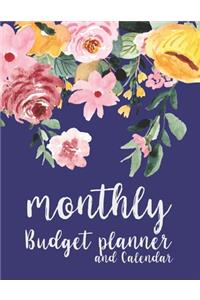 Monthly Budget Planner and Calendar