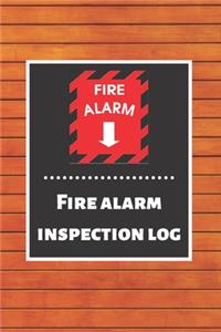 Fire alarm inspection log