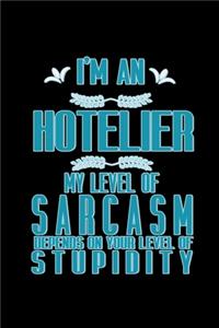 I'm an hotelier my level of sarcasm depends on your level of stupidity