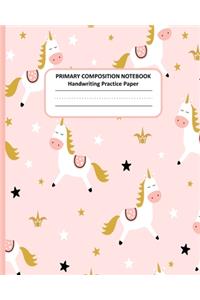 PRIMARY COMPOSITION NOTEBOOK Handwriting Practice Paper