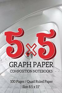 5 x 5 Graph Paper Composition Notebooks