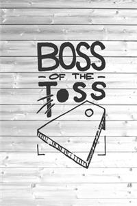 Boss of the Toss Cornhole Game Champ Journal