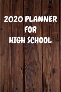 2020 Planner for High School