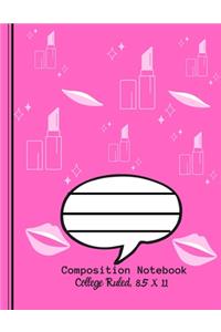 Composition Notebook - College Ruled, 8.5 x 11
