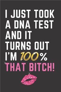 I Just Took A DNA Test and It Turns Out I'm 100% That Bitch!