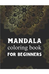 Mandala coloring book for beginners