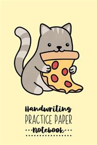 Handwriting Practice Paper Notebook
