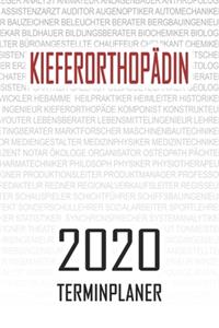 Kieferorthopädin - 2020 Terminplaner