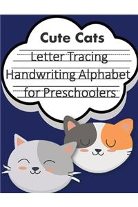 Letter Tracing Book Handwriting Alphabet for Preschoolers Cute Cats