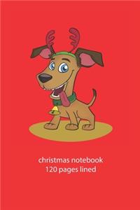 christmas notebook 120 pages lined
