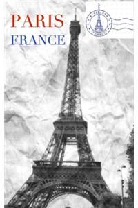 Eiffel Tower Paris black and white creative blank journal