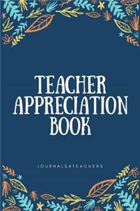 Teacher Appreciation Book