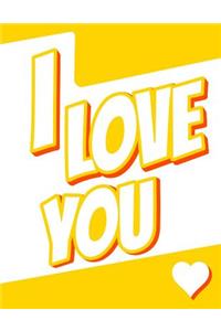 I Love You: Discreet Internet Website Password Journal or Notebook Designed to Organize and Log Online Usernames, Passwords, Emails and More...Great Birthday or Christmas Gift for Girls or Boys, Teens, Women or Men, Book Size 8 1/2" X 11"