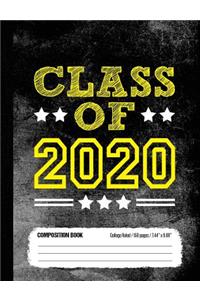Class of 2020 Composition Book, College Ruled, 150 pages (7.44 x 9.69)