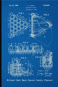 Billiard Ball Rack Patent Weekly Planner