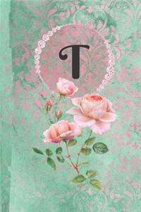 Personalized Monogrammed Letter T Journal