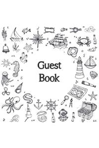Guest Book, Visitors Book, Guests Comments, Vacation Home Guest Book, Beach House Guest Book, Comments Book, Visitor Book, Nautical Guest Book, Holiday Home, Bed & Breakfast, Retreat Centres, Family Holiday, Guest Book (Hardback)