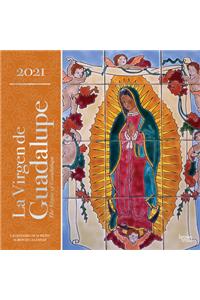 La Virgen de Guadalupe 2021 Square Spanish English Foil