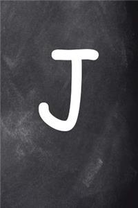 Monogram J Personalized Monogram Journal Custom Gift Idea Letter J Chalkboard