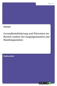 Gesundheitsförderung und Prävention im Betrieb. Analyse der Ausgangssituation und Handlungsansätze