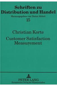 Customer Satisfaction Measurement