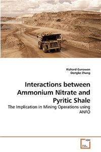 Interactions between Ammonium Nitrate and Pyritic Shale