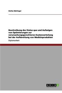 Beschreibung des Status quo und Aufzeigen von Optimierungen zur verursachungsgerechteren Kostenverteilung bei der Aufbereitung von Medizinprodukten